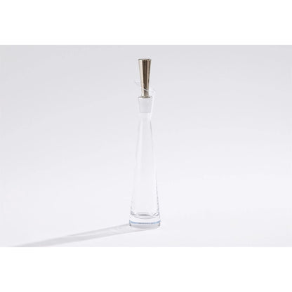 Slant Decanter by Global Views. Made from glass in a transitional style.