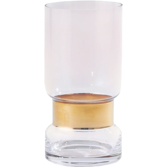 Belted Hurricane by Global Views. Made from glass in a modern style.