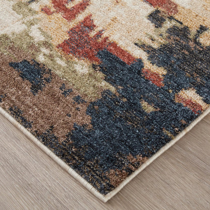 Pearson PRS39SQF Rug by Feizy in blue, red, tan. Made from polyester in a unique style.