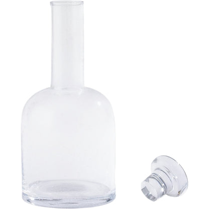 Necked Seeded Decanter by Global Views in natural. Made from glass in a transitional style.