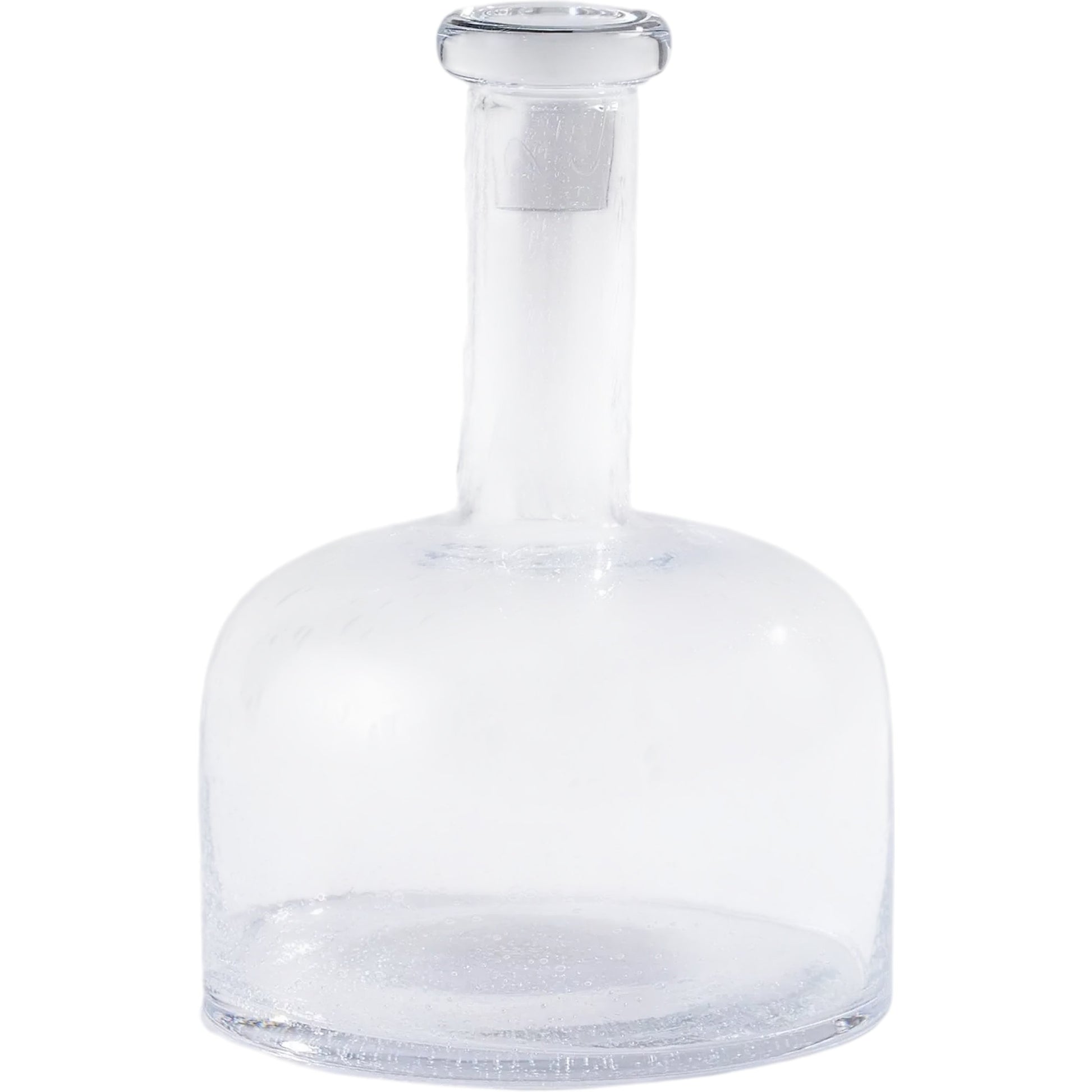 Necked Seeded Decanter by Global Views in natural. Made from glass in a transitional style.
