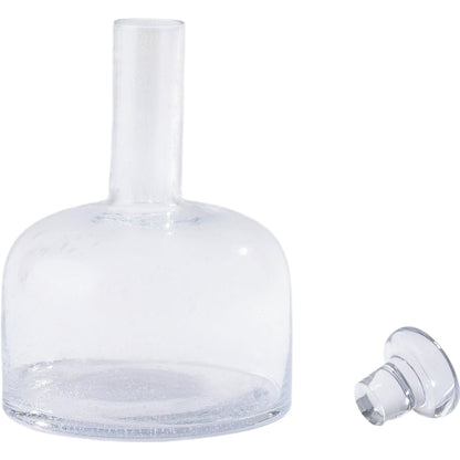 Necked Seeded Decanter by Global Views in natural. Made from glass in a transitional style.