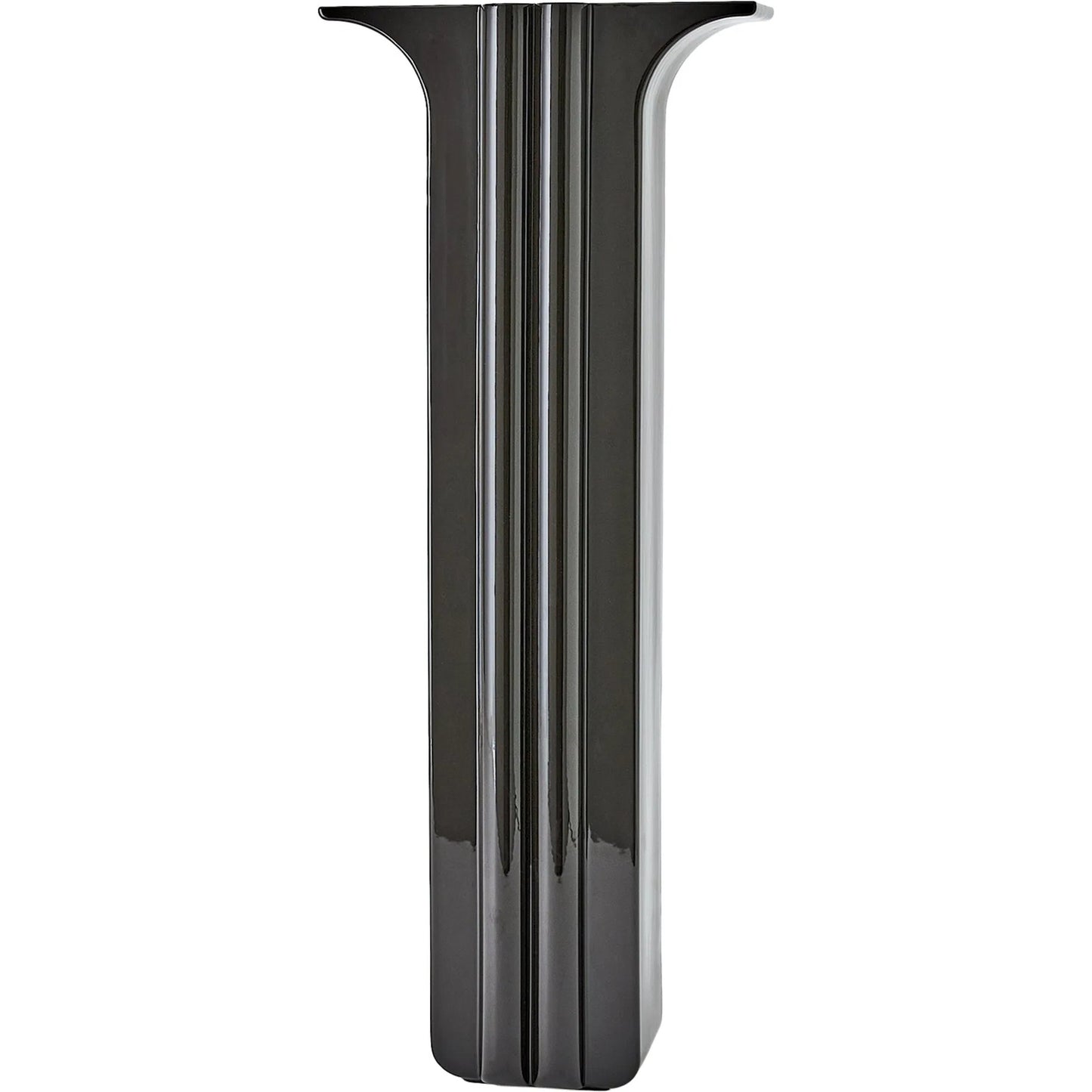 009 SI-2323574 | Primary Silo | Flying Column Black Vase by Global Views in black and black gloss. Made from unique in a modern style.