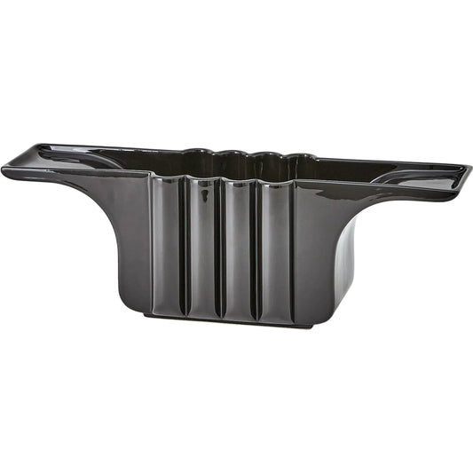 Flying Column Black Vase by Global Views in black and black gloss. Made from unique in a modern style.
