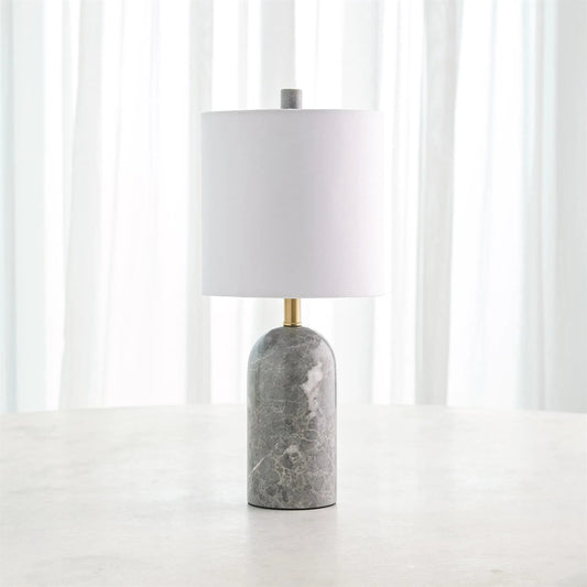 Callanish Marble Lamp by Global Views in grey and marble. Made from unique in a unique style.