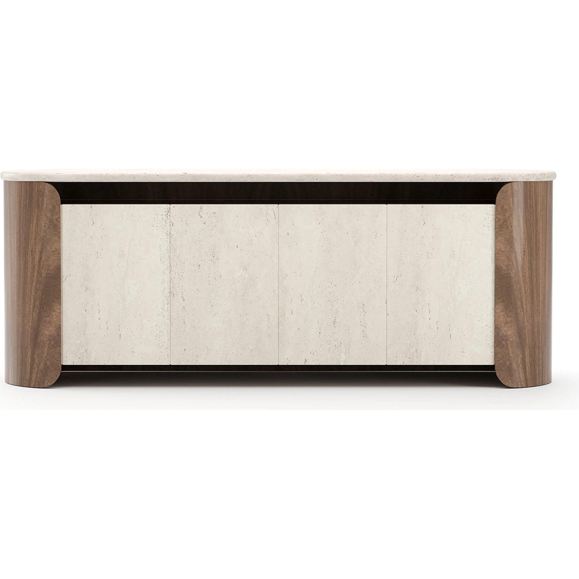 Fleur Open Sideboard by Caracole in porcini. Made from unique in a transitional style.