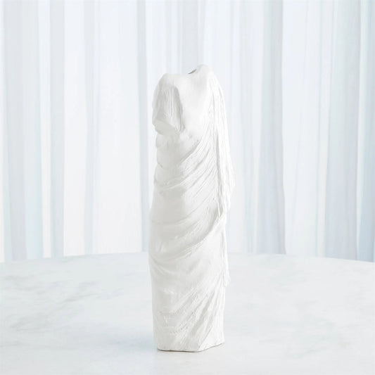 Greco Vase by Global Views in matte white. Made from unique in a modern style.