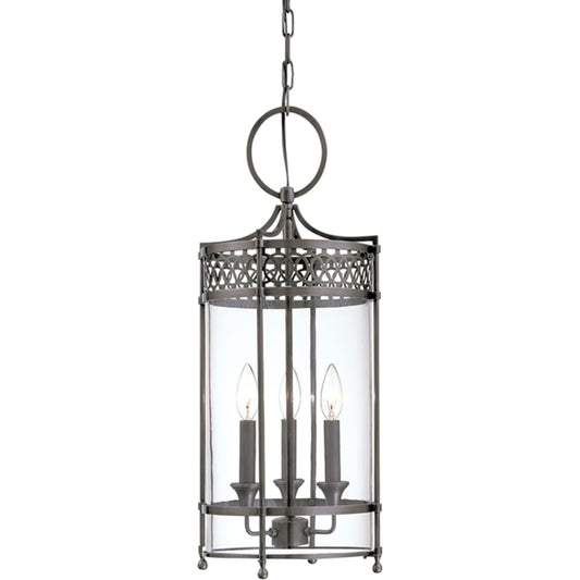 Amelia Pendant by Hudson Valley in antique nickel. Made from brass in a transitional style.
