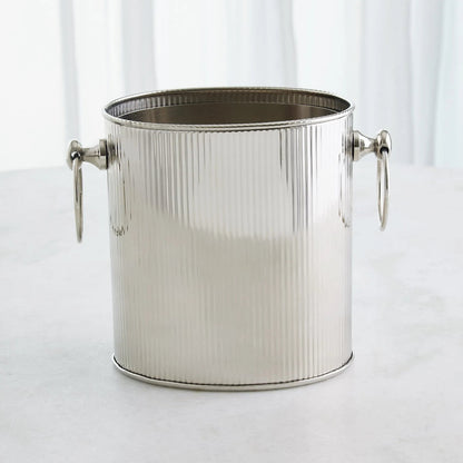 Winston Ice Bucket by Global Views. Made from stainless steel in a modern style.