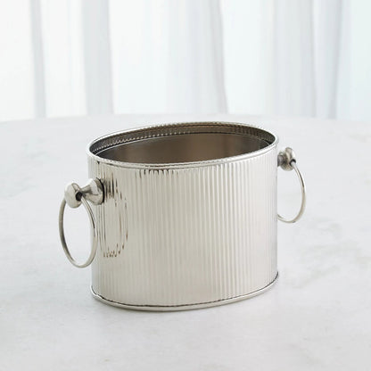 Winston Ice Bucket by Global Views. Made from stainless steel in a modern style.
