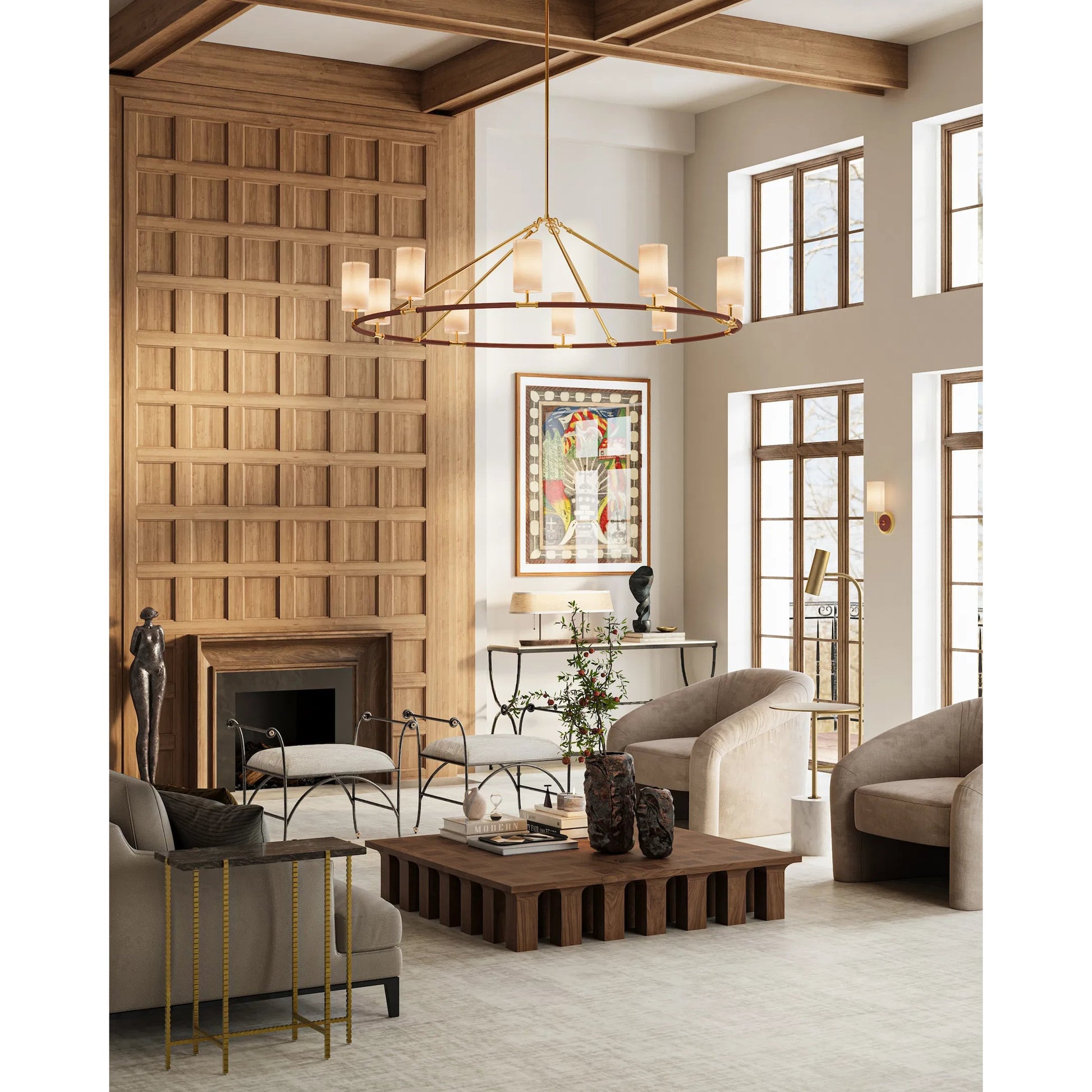 Museum Desk Lamp by Currey and Company in dark bronze, brown. Made from marble, metal in a modern style.