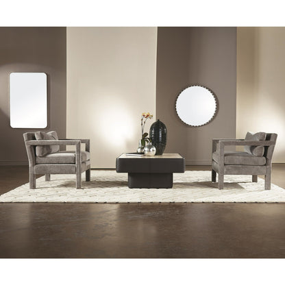 Black and White Marble Mirror by Global Views in black and white. Made from unique in a eclectic & global style.