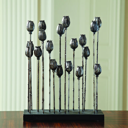 Poppy Pod Sculpture by Global Views. Made from cast iron in a eclectic & global style.