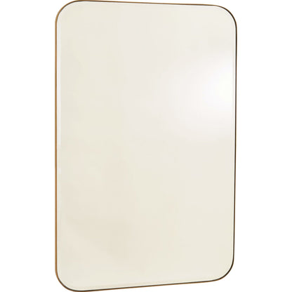Banded Mirror by Global Views in brass. Made from stainless steel, glass in a modern style.