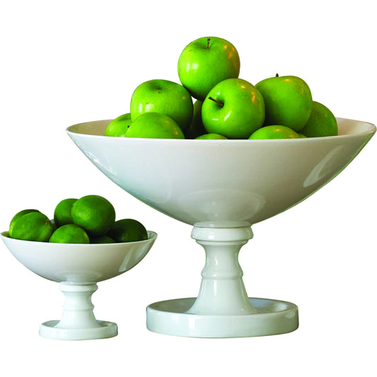 Pedestal Bowl by Global Views. Made from ceramic in a cottage & farmhouse style.