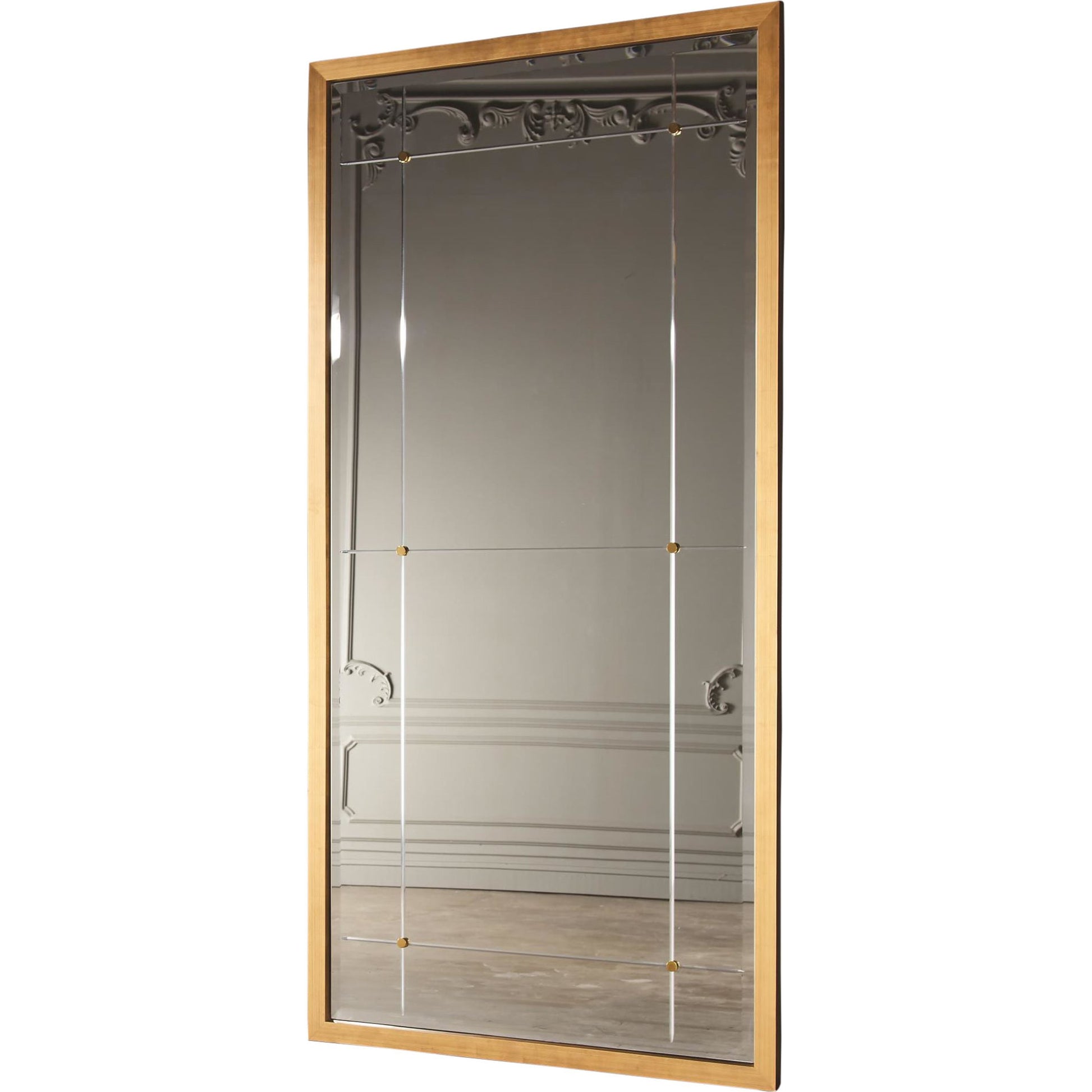 Beaumont Floor Mirror by Global Views. Made from unique in a transitional style.