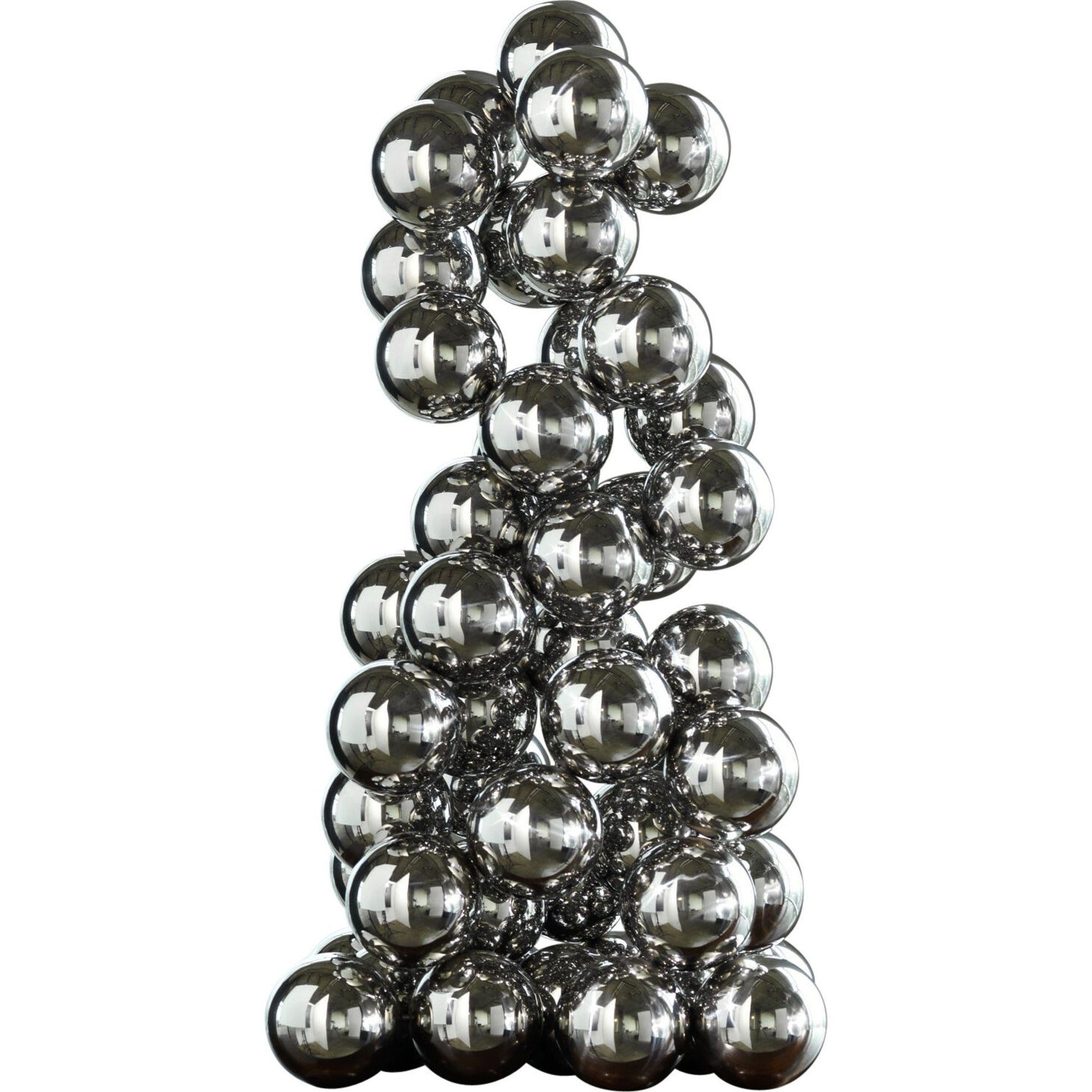 Sphere Sculpture by Global Views. Made from brass in a modern style.