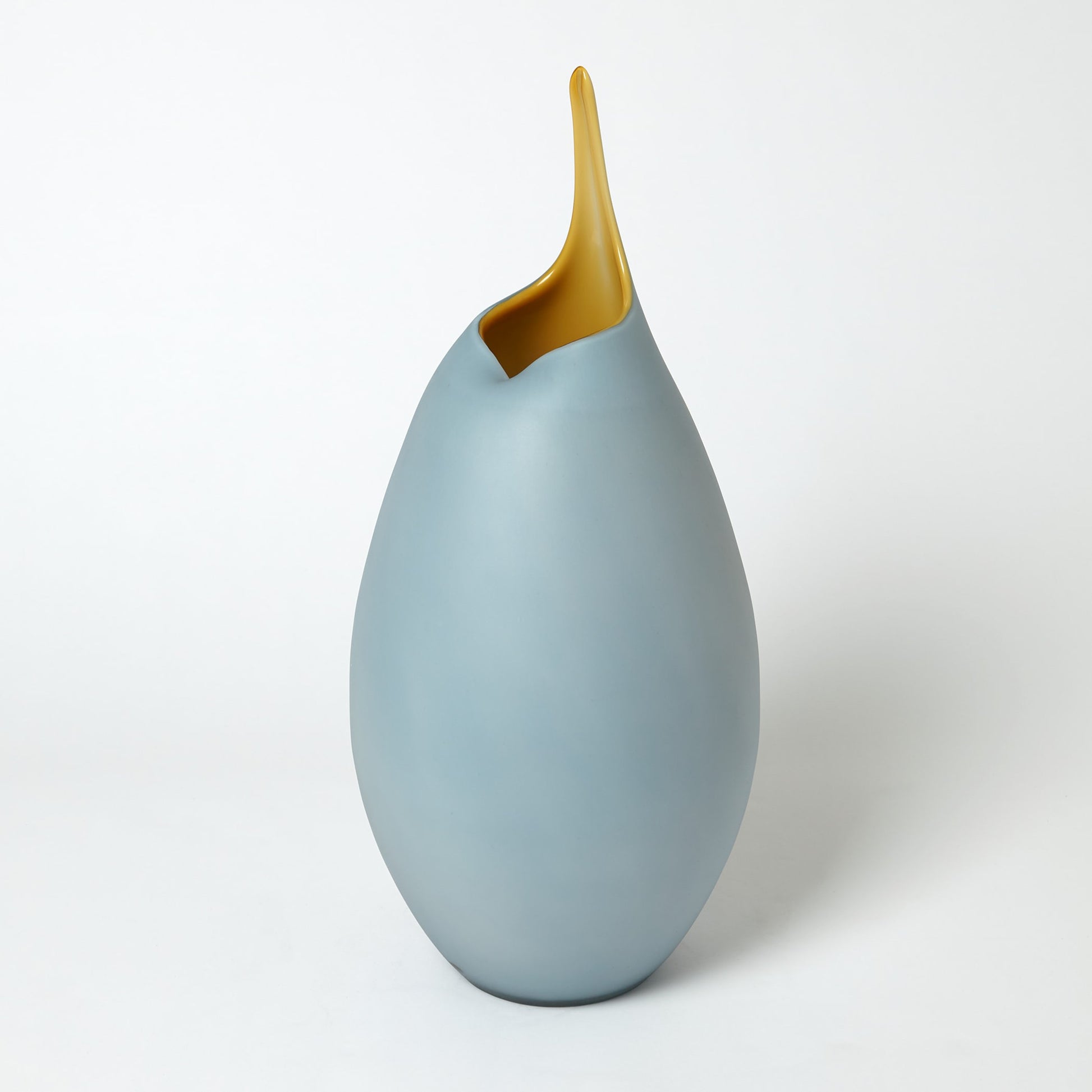 Frosted Vase by Global Views. Made from glass in a modern style.