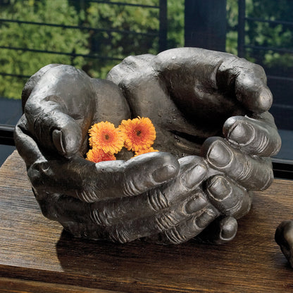 Hand Bowl by Global Views in antique statuary bronze. Made from iron in a eclectic & global style.