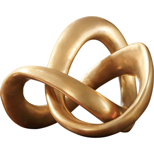 I'm Twisted by Global Views in lacquer. Made from brass in a modern style.