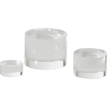 Crystal Column Riser by Global Views. Made from crystal in a modern style.