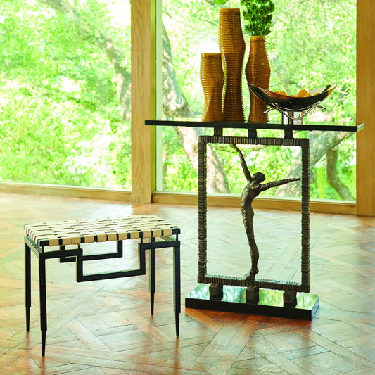 Reach Out of the Box Console by Global Views in bronze. Made from iron, granite in a eclectic & global style.