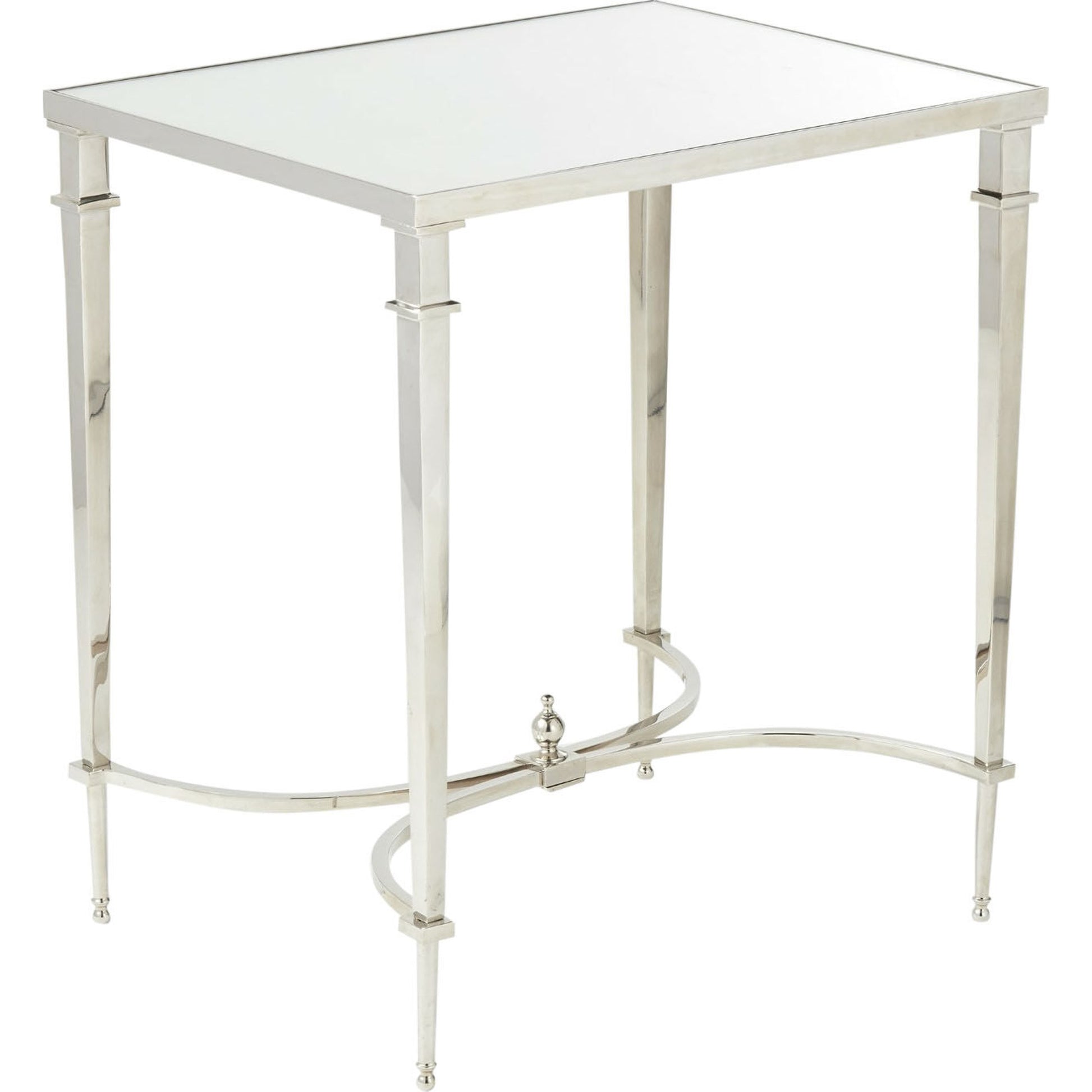 Rectangular French Square Leg Table by Global Views in brass, black granite. Made from brass, granite in a traditional style.