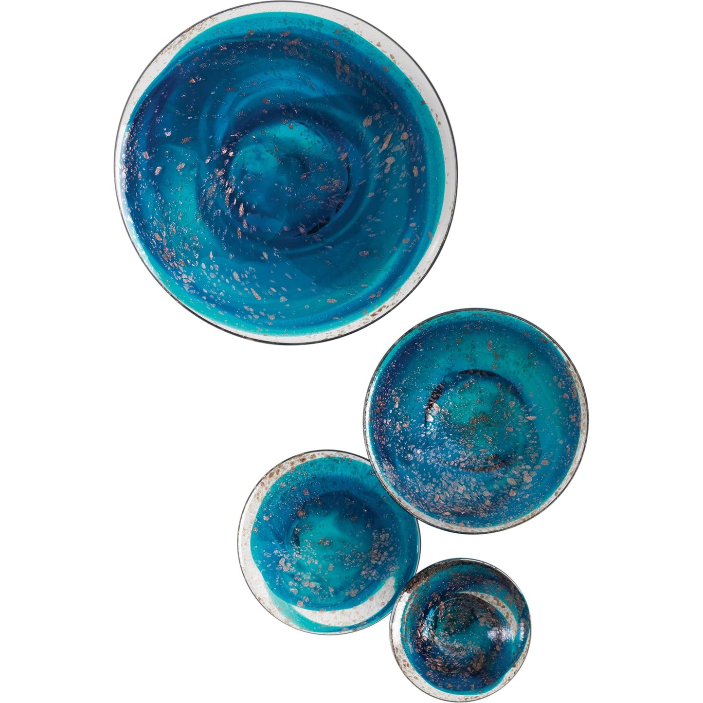 000 SR-701330 | Primary Silo | Glass Wall Mushrooms by Global Views. Made from glass in a coastal style.