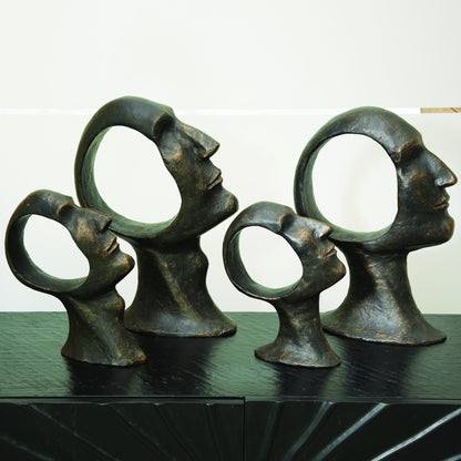 Hollow Head Man by Global Views in bronze. Made from iron in a eclectic & global style.
