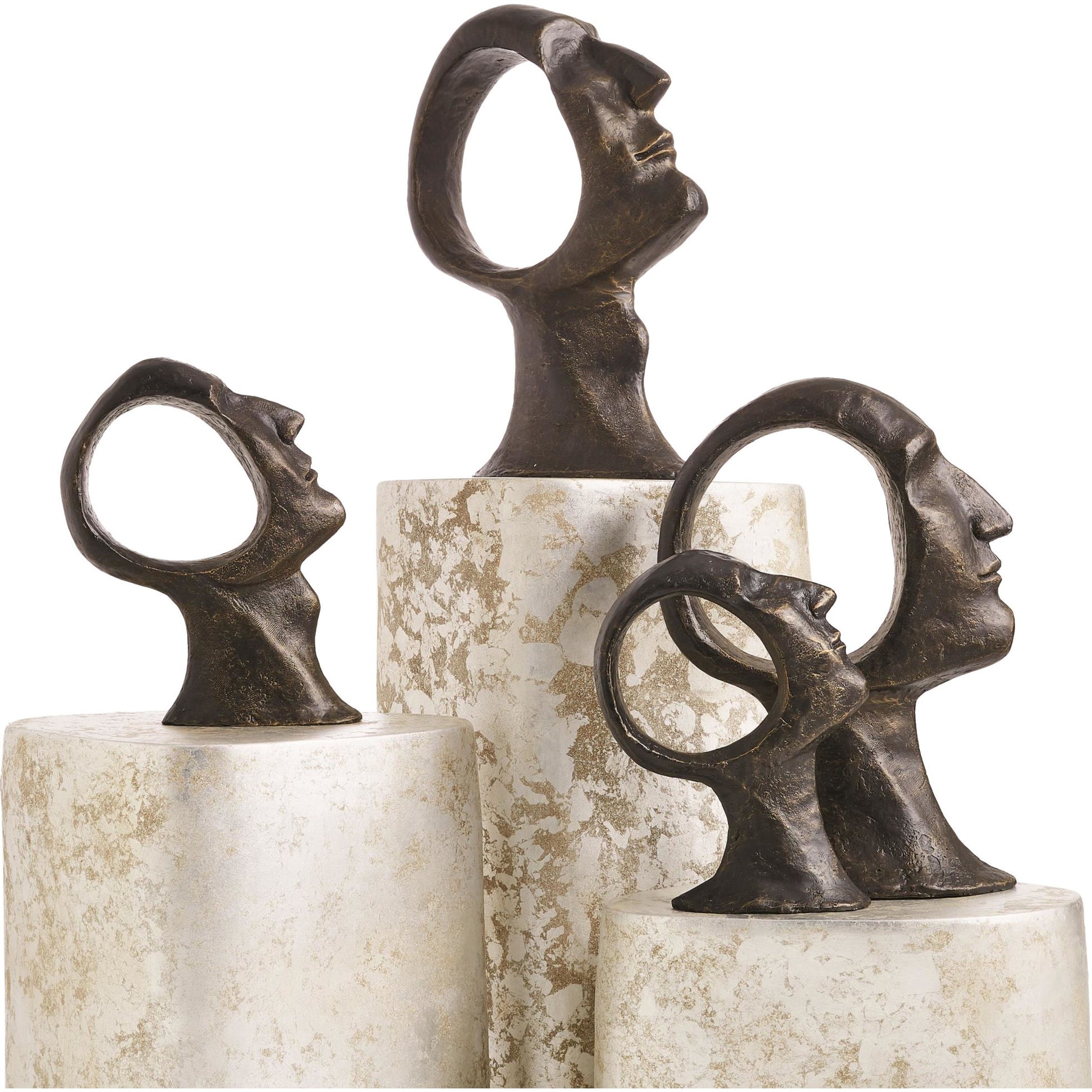 Hollow Head Man by Global Views in bronze. Made from iron in a eclectic & global style.
