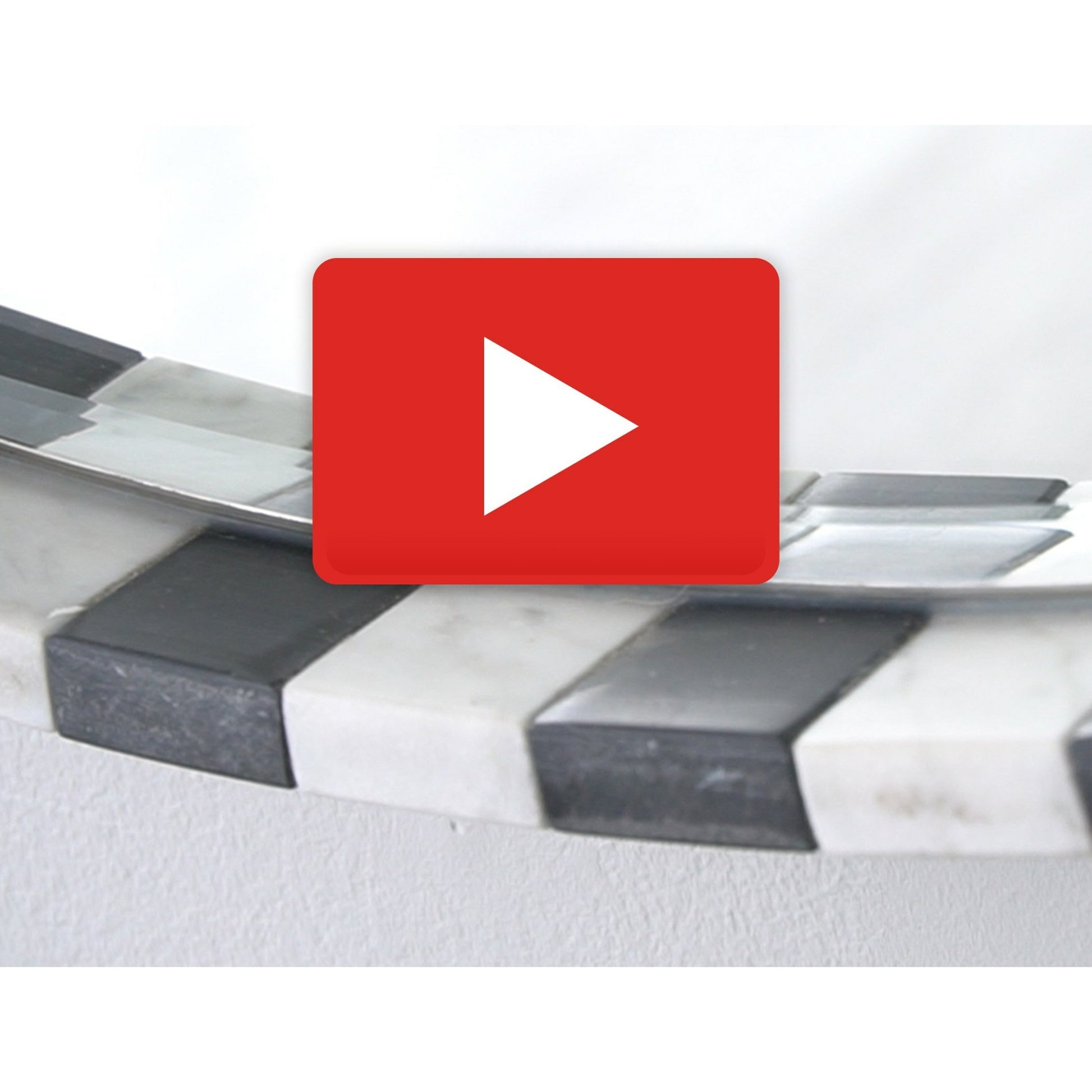 Black and White Marble Mirror by Global Views in black and white. Made from unique in a eclectic & global style.