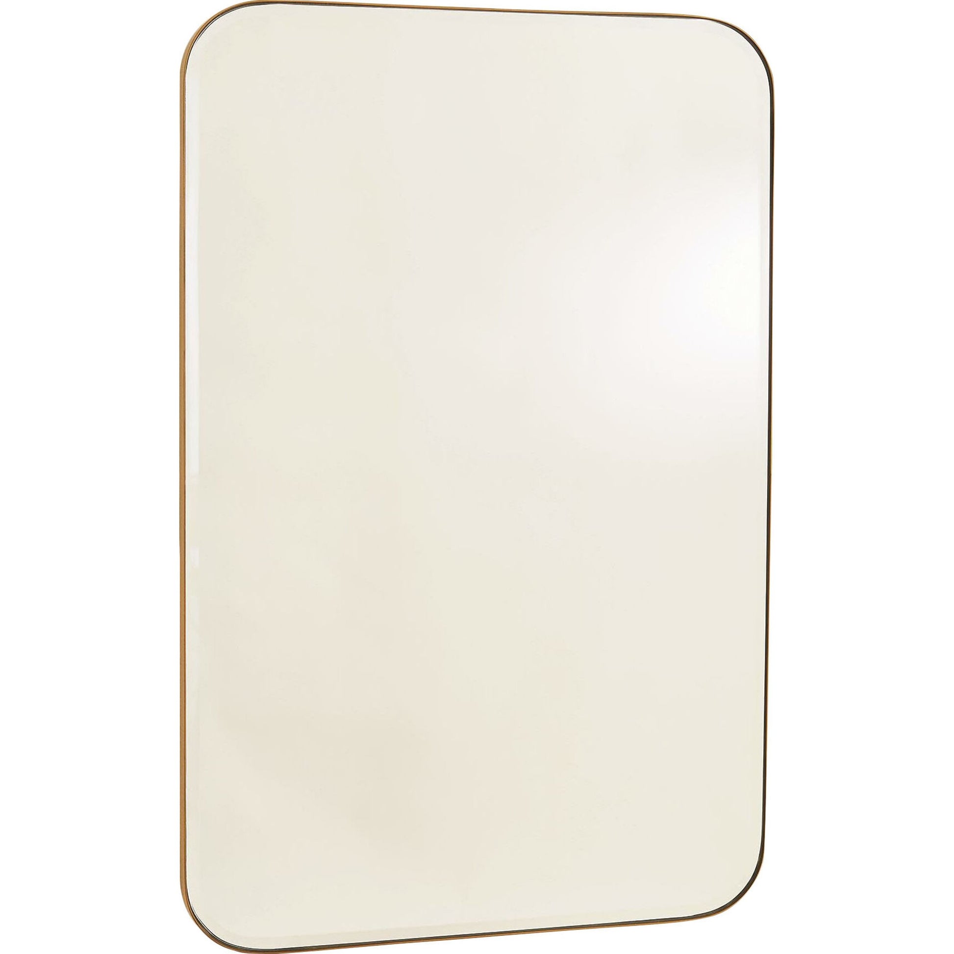 Banded Mirror by Global Views in brass. Made from stainless steel, glass in a modern style.