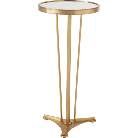 French Moderne Side Table by Global Views. Made from unique in a transitional style.
