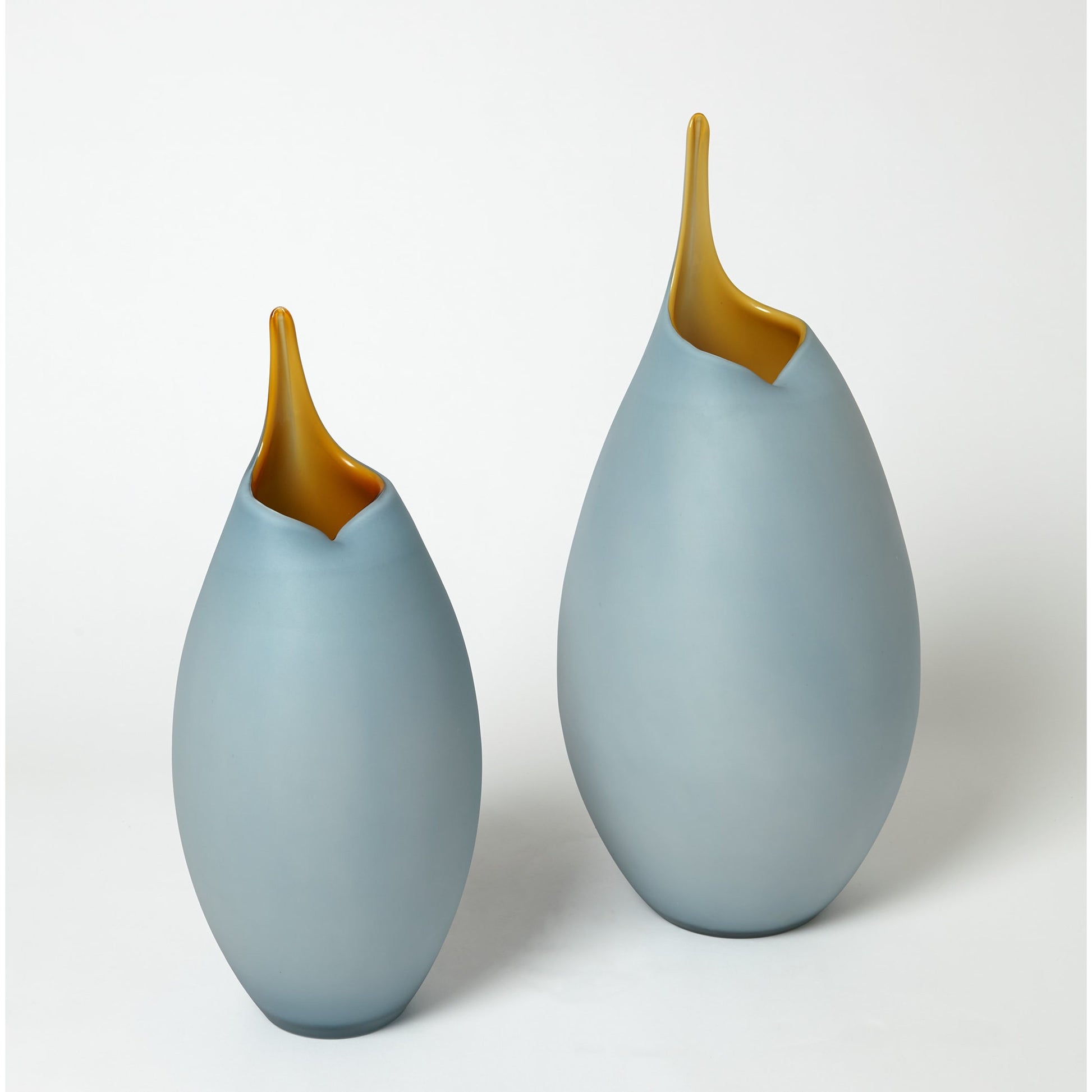 Frosted Vase by Global Views. Made from glass in a modern style.