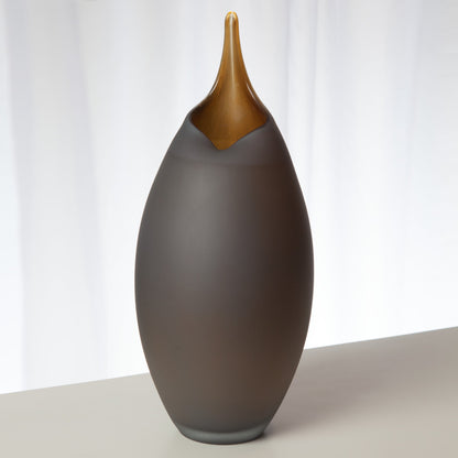 Frosted Vase by Global Views. Made from glass in a modern style.