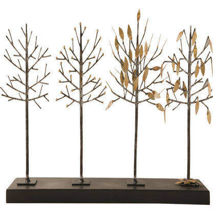Four Seasons Tree Sculpture by Global Views. Made from brass, iron in a modern style.