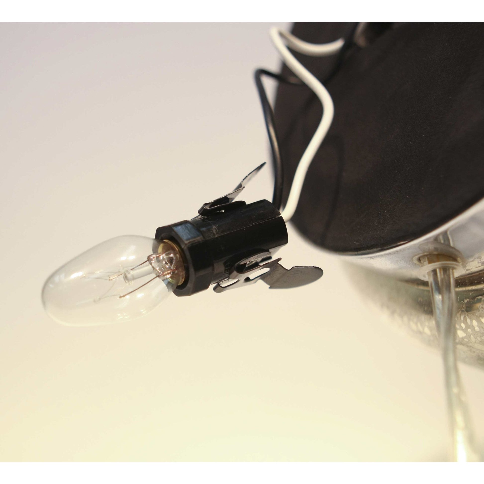 Inner Lamp by Global Views in nickel. Made from hand-blown antique mercury glass in a eclectic & global style.