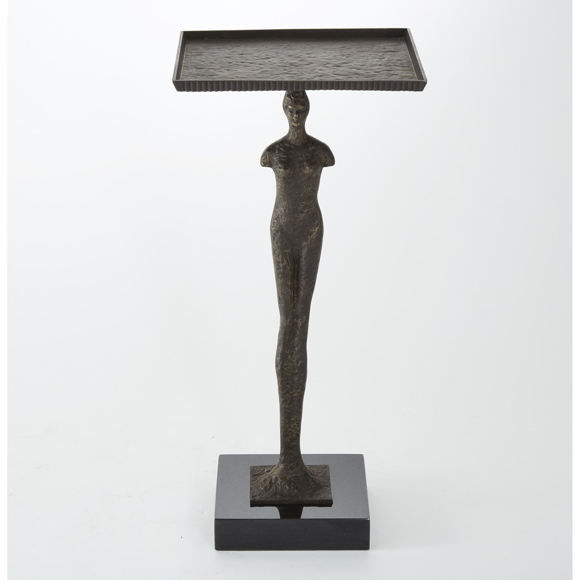 Modern Woman Table by Global Views in bronze. Made from iron, granite in a eclectic & global style.
