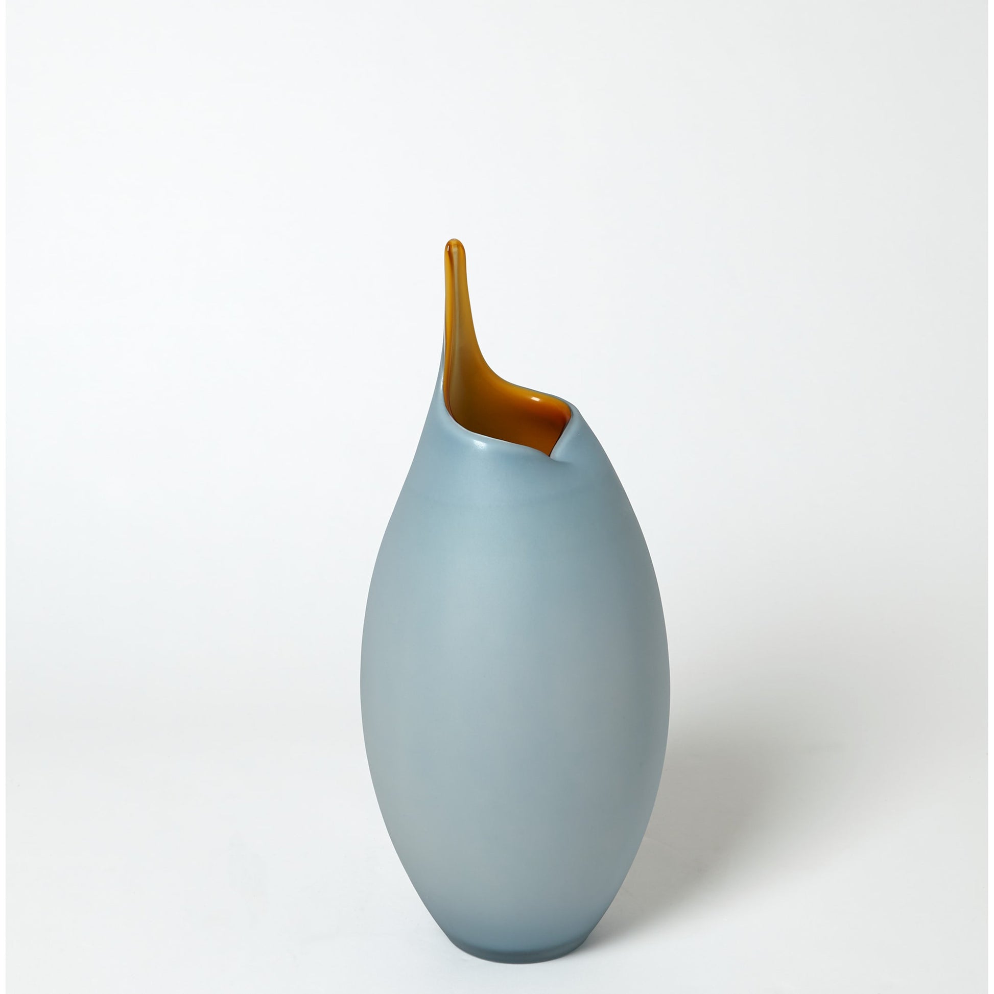 Frosted Vase by Global Views. Made from glass in a modern style.
