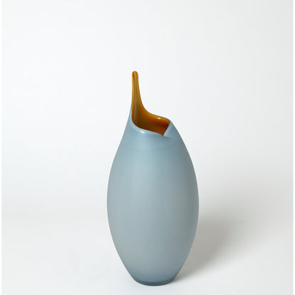 Frosted Vase by Global Views. Made from glass in a modern style.