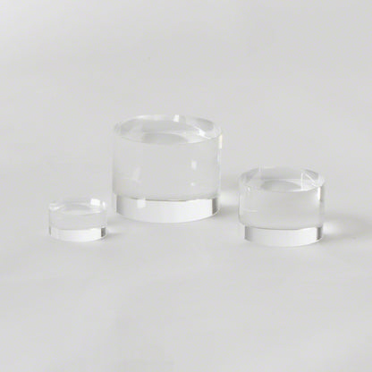 Crystal Column Riser by Global Views. Made from crystal in a modern style.