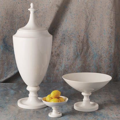 Grande Urn with Lid by Global Views. Made from ceramic in a transitional style.