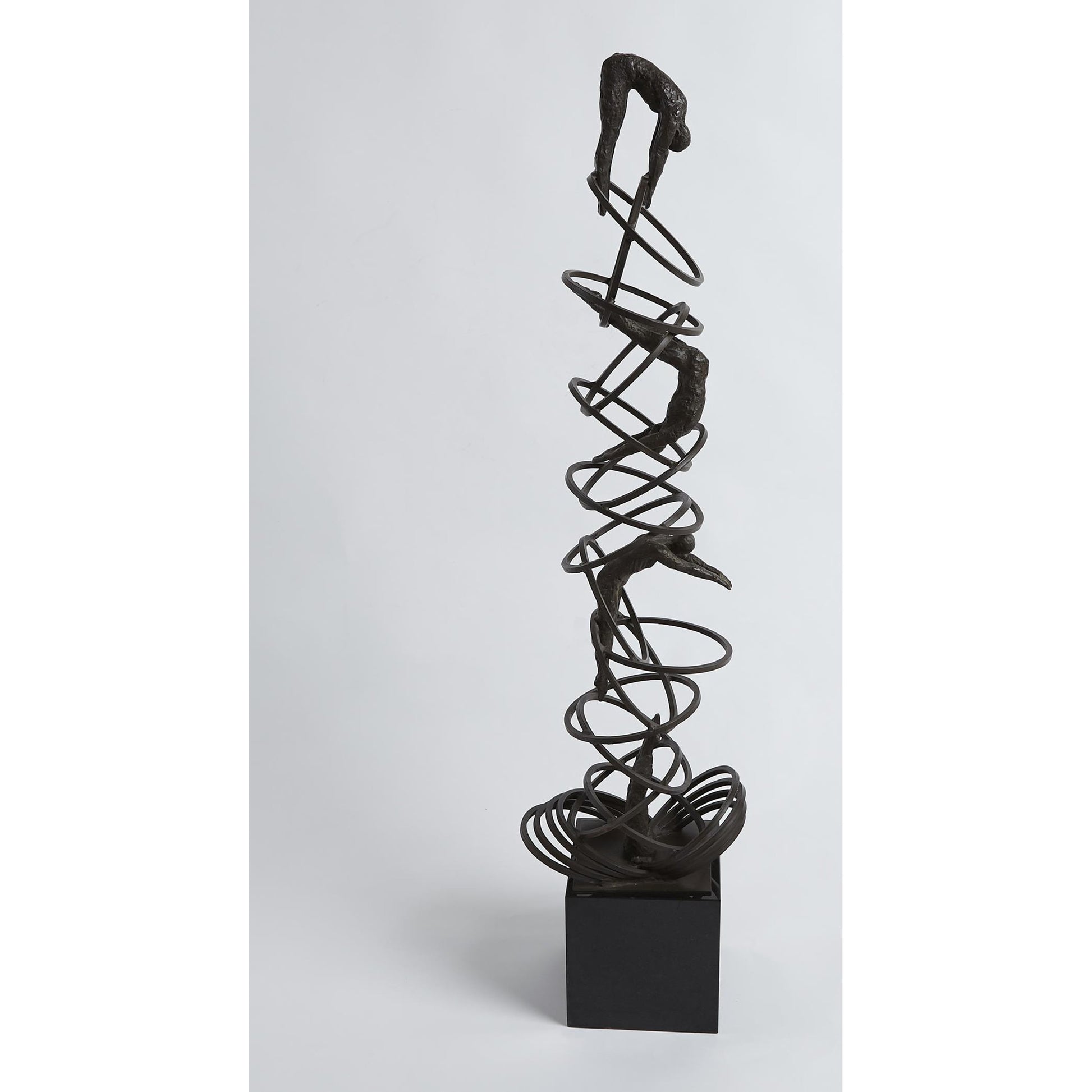 Diver Sculpture by Global Views in bronze. Made from iron, granite in a eclectic & global style.