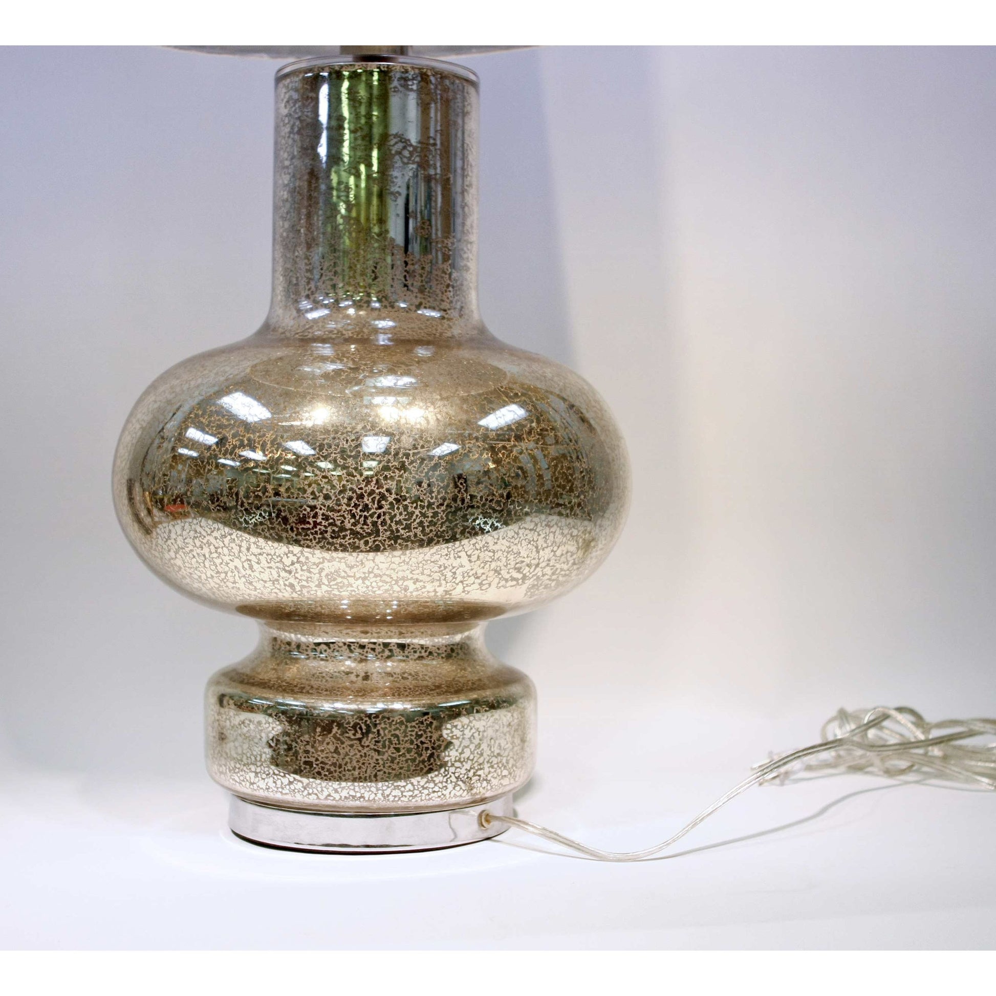 Inner Lamp by Global Views in nickel. Made from hand-blown antique mercury glass in a eclectic & global style.