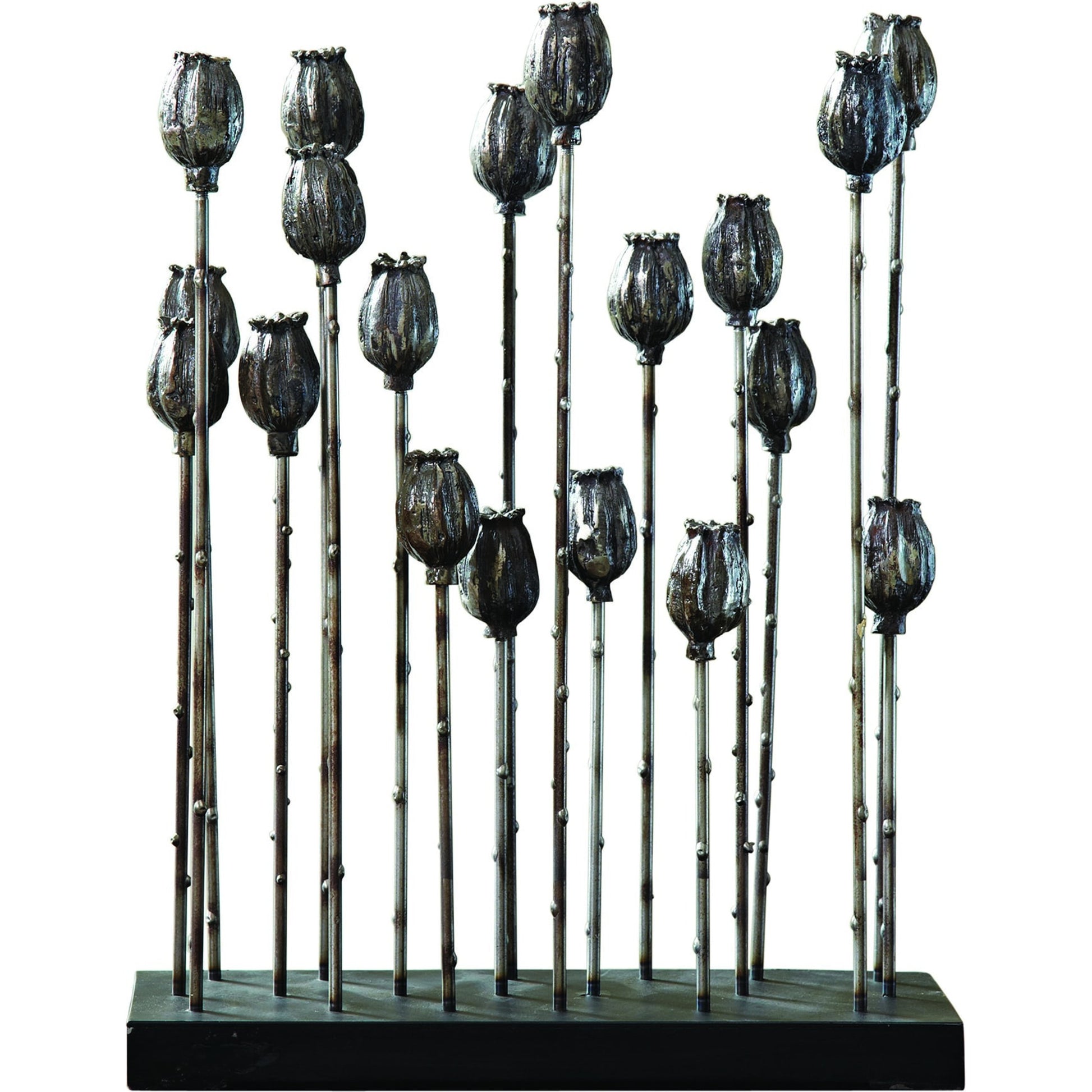 Poppy Pod Sculpture by Global Views. Made from cast iron in a eclectic & global style.