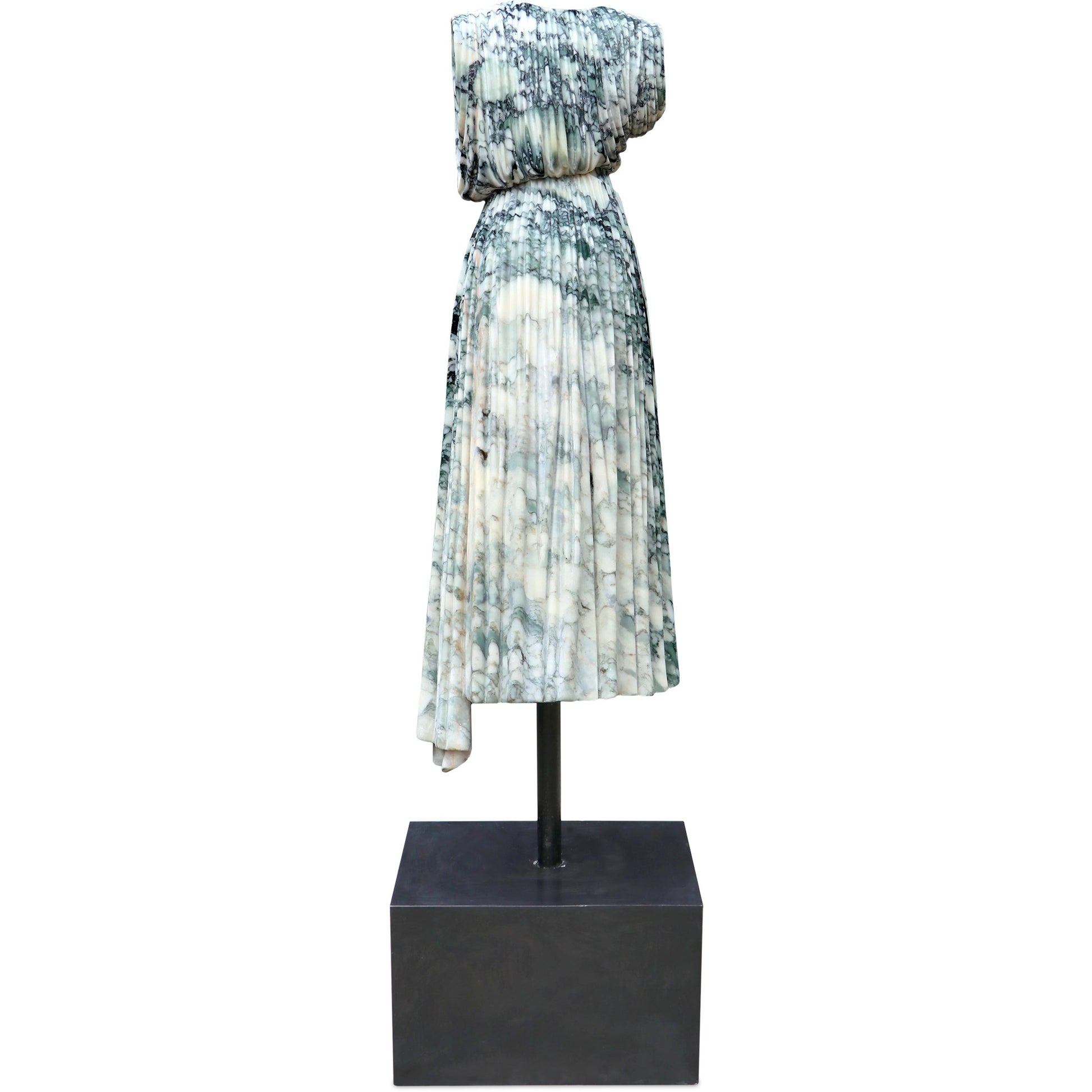Madame's Cocktail Dress by Currey and Company in natural. Made from marble, metal in a modern style.