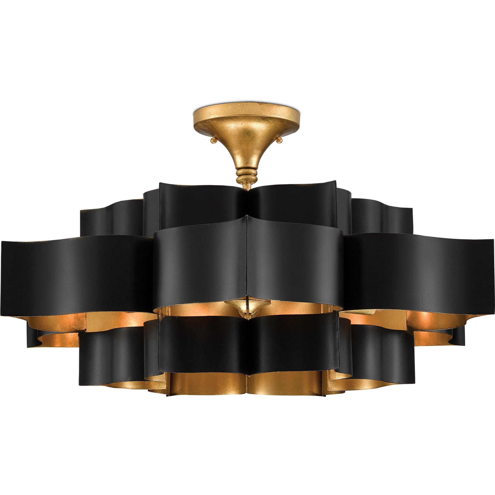 Grand Lotus Chandelier by Currey and Company. Made from unique in a modern style.