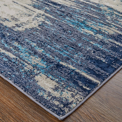 Indio Rug - 39GYF by Feizy in tan, blue, ivory. Made from unique in a unique style.