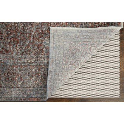 Marquette Transitional Rug - 39GVF by Feizy in blue, red, gray. Made from unique in a unique style.