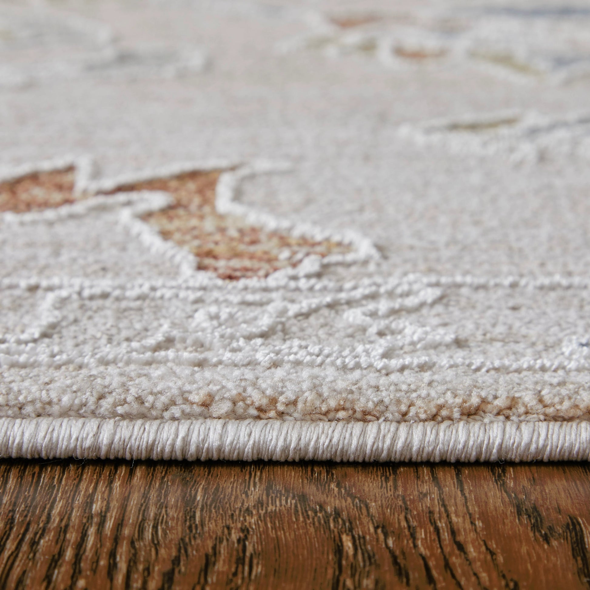 Pasha Transitional & Botanical Rug - 39M8F by Feizy in ivory, blue, gold. Made from polyester in a unique style.